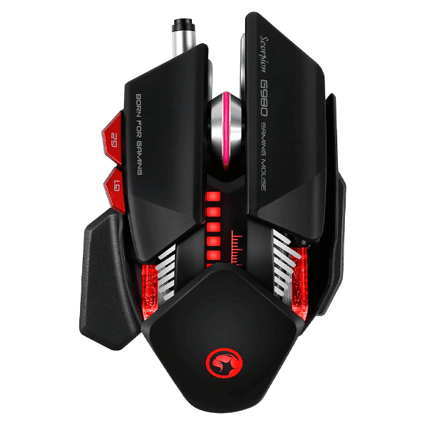 Anúncio: Mouse Com Fio Gaming Marvo G980BK Scorpion / 6000Dpi / USB - Preto