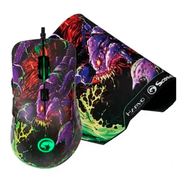 Anúncio: Mouse Com Fio Gaming Marvo G932+G20 Scorpion Com Mousepad