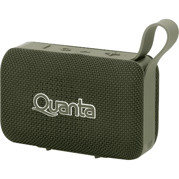 Anúncio: Mini Speaker Quanta SoundWave QTSPS80 / 8W / 2200Mah / USB / AUX / Bluetooth / A Prova D'água - Verde