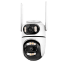 Anúncio: Camera de Segurança Smart WiFi Outdoor Q2 / Dual Lens / 5MP+5MP / 2 CPU / USB-C / Microfone / Alarma / Detecçao Humana / IA / APP Icsee - Branco