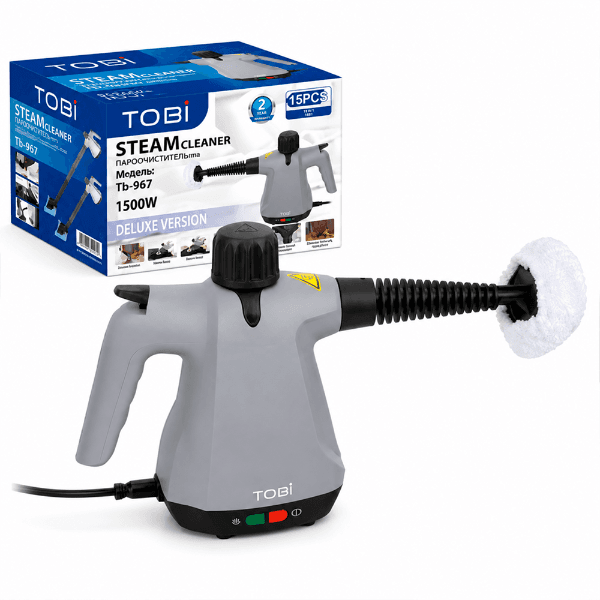 Anúncio: Limpador a Vapor Tobi Steam Cleaner TB-967 / 1500W / Com 15 Acessorios / 220V ~ 50Hz - Cinza