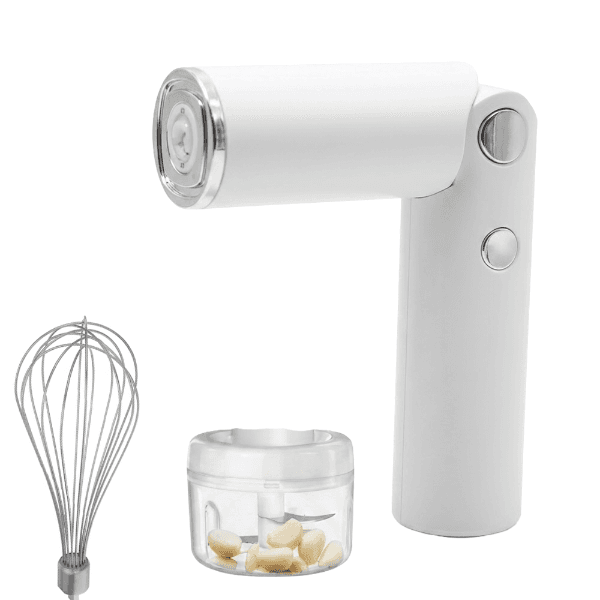 Anúncio: Maquina de Cozinha Multiuso Electric Food Processor NO.YYQ306E / 2 Em 1 / Batedor Elétrico / Triturador Elétrico / 30W / Recarregável – Branco