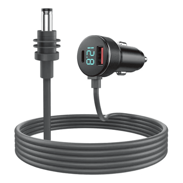 Anúncio: Cabo Para Carro High Speed Adaptador de Isqueiro Para Roteador Starlink Mini / USB-A / USB-C / DC / 3 Metros - Cinza/Preto