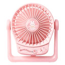 Anúncio: Mini Ventilador de Mesa Luo LU-F2238 Light Oxygen / 5 Velocidades / 500Mah / Recarregavel - Rosa