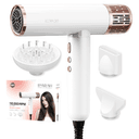 Anúncio: Secador de Cabelo Iparah Professional P-385W / 110000RPM / 1900W / 4 Temperatures / 3 Velocidades / 220-240V ~  50/60Hz - Branco/Rose