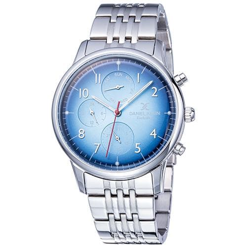 Anúncio: Relógio Analógico Daniel Klein Exclusive DK11894-5 Masculino Pulseira de Aço Inoxidável - Prata e Azul
