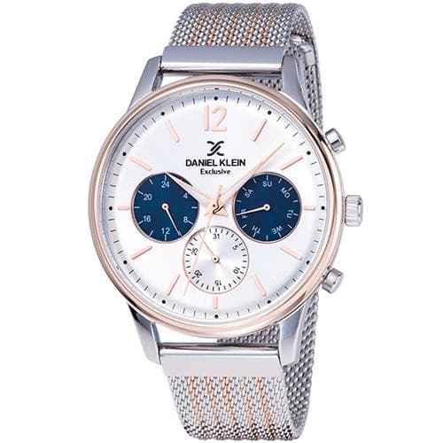 Anúncio: Relógio Analógico Daniel Klein Exclusive DK11906-4 Masculino Pulseira de Aço Inoxidável - Prata e Rosa Ouro