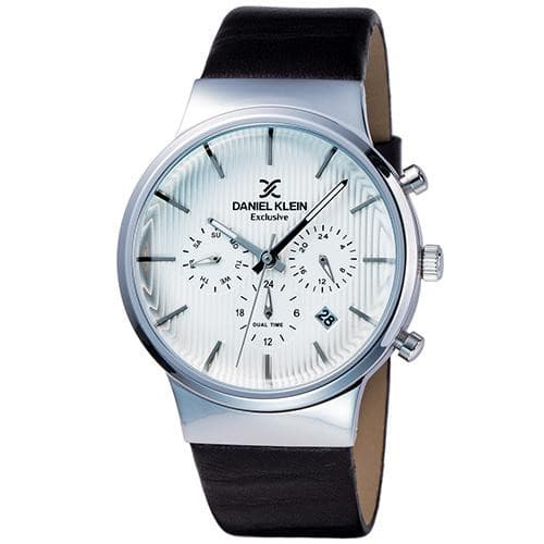 Anúncio: Relógio Analógico Daniel Klein Exclusive DK11891-3 Masculino Pulseira de Couro - Preto e Prata