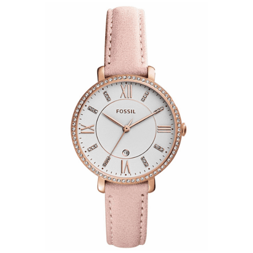 Anúncio: Relógio Analógico Fossil Jacqueline ES4303 Feminino, Couro - Bege, Rosa Ouro