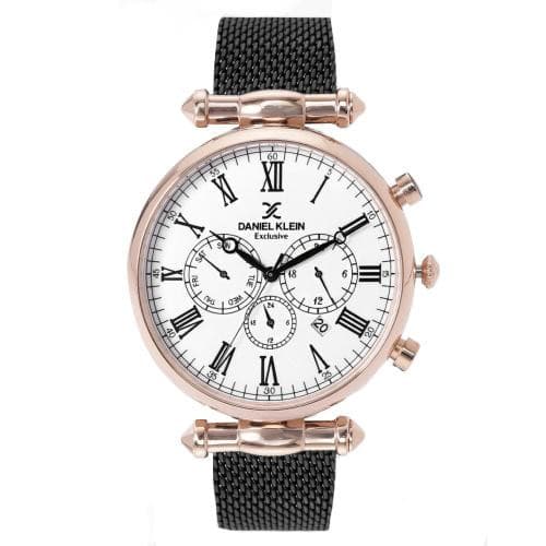 Anúncio: Relógio Analógico Daniel Klein Exclusive DK11829-4 Masculino, Metal - Preto e Rosa Ouro