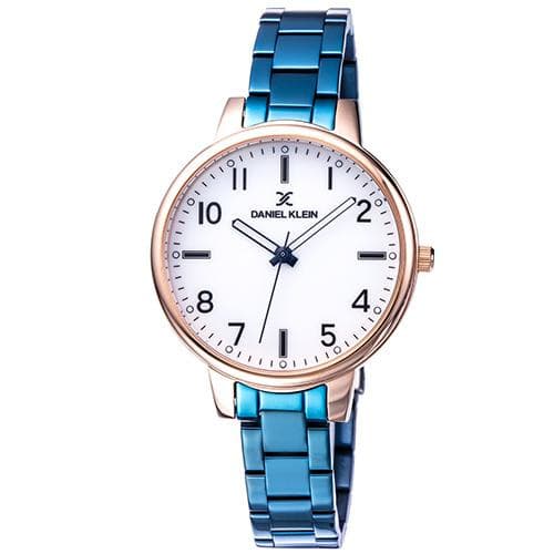 Anúncio: Relógio Analógico Daniel Klein Premium DK11912-7 Feminino Pulseira de Aço Inoxidável - Azul e Dourado