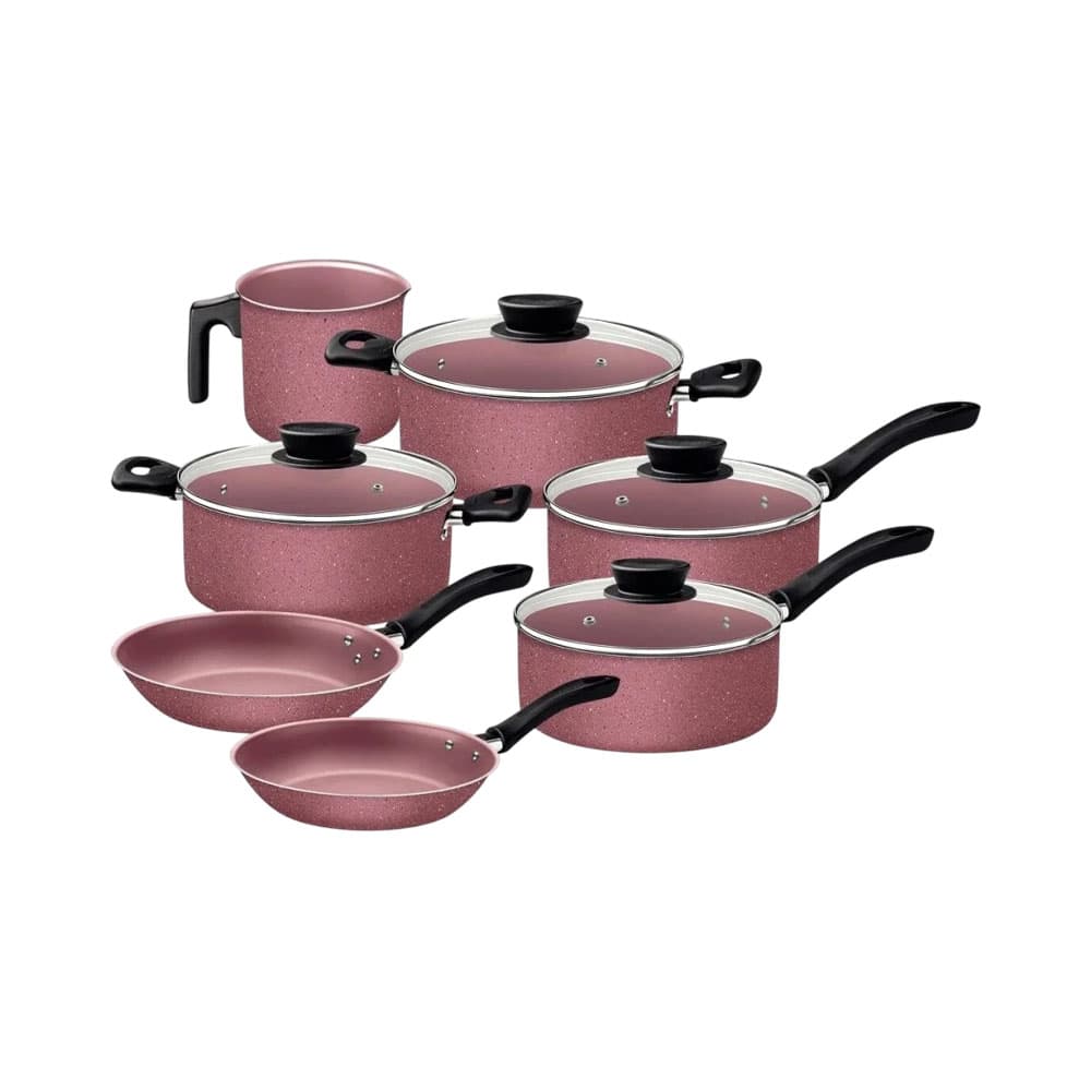 Anúncio: JUEGO DE OLLAS TRAMONTINA LINZ 28299/406 ROSA 7 PIEZAS