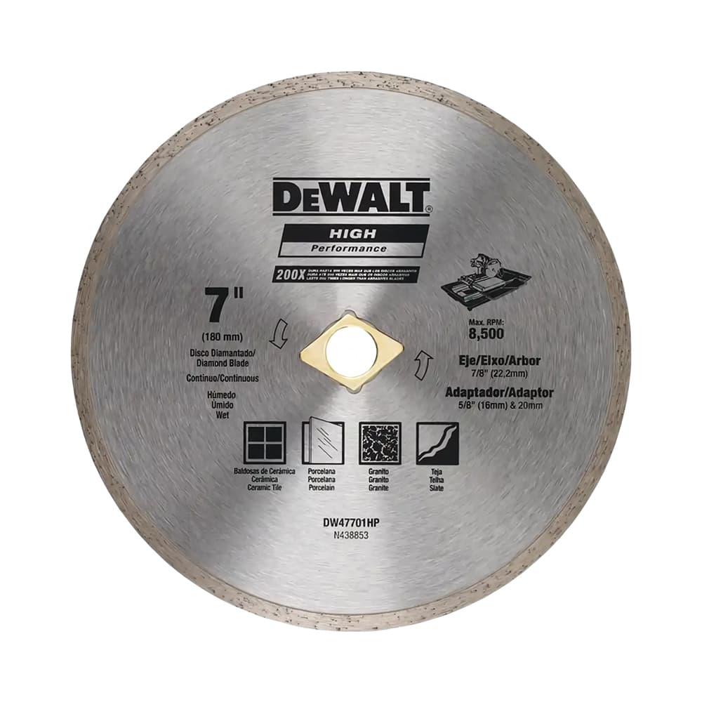 Anúncio: DISCO DE CORTE DEWALT DIAMANTADO CONTINUO DW47701HP 7" 180MM