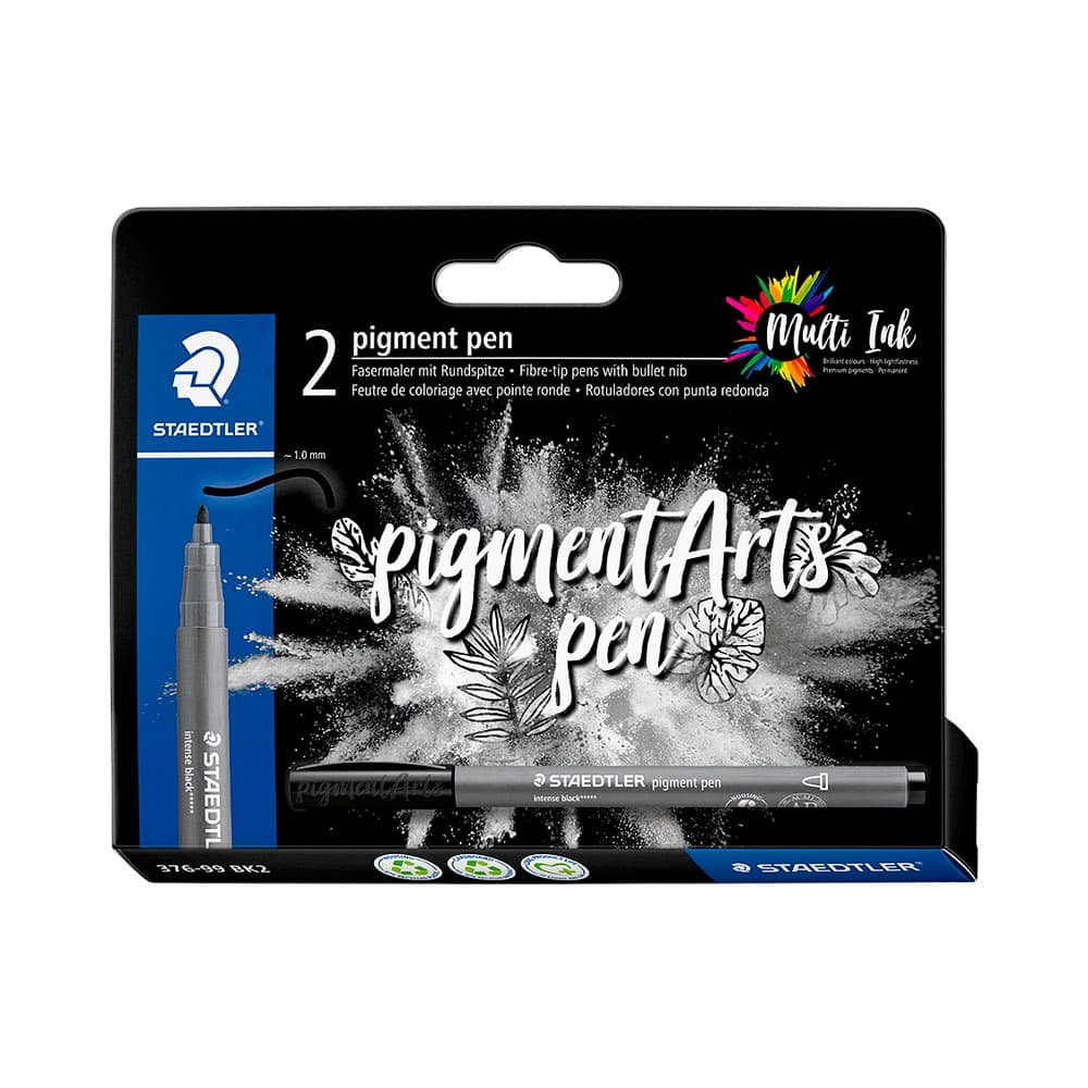 Anúncio: MARCADOR ROTULADOR STAEDTLER PIGMENT ARTS PEN 376-99 BK2 2 UNIDADES