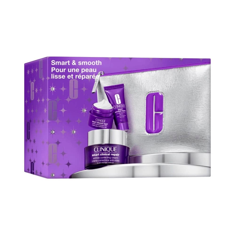 Anúncio: SET DE COSMÉTICOS CLINIQUE SMART & SMOOTH SMART CLINICAL REPAIR 4 PIEZAS