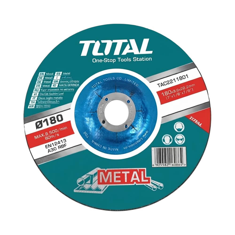 Anúncio: DISCO DE CORTE PARA METAL TOTAL 7-1/8" (180X3.0X22.2MM)
