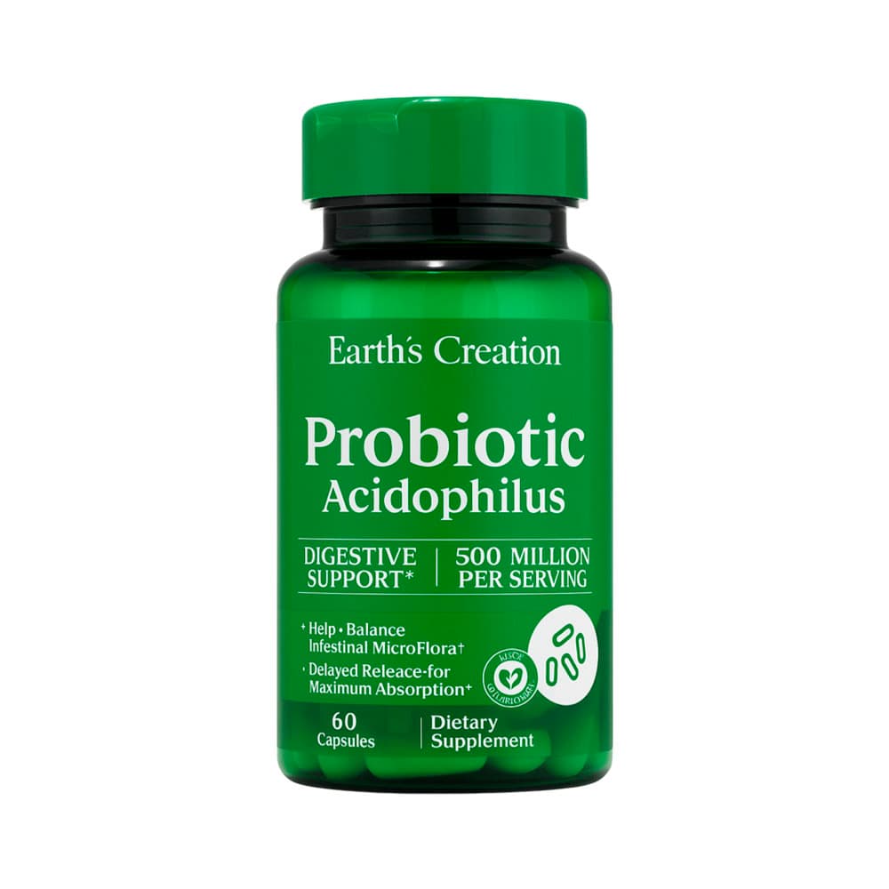Anúncio: VITAMINA EARTH'S CREATIONS PROBIOTIC ACIDOPHILUS 60 CÁPSULAS