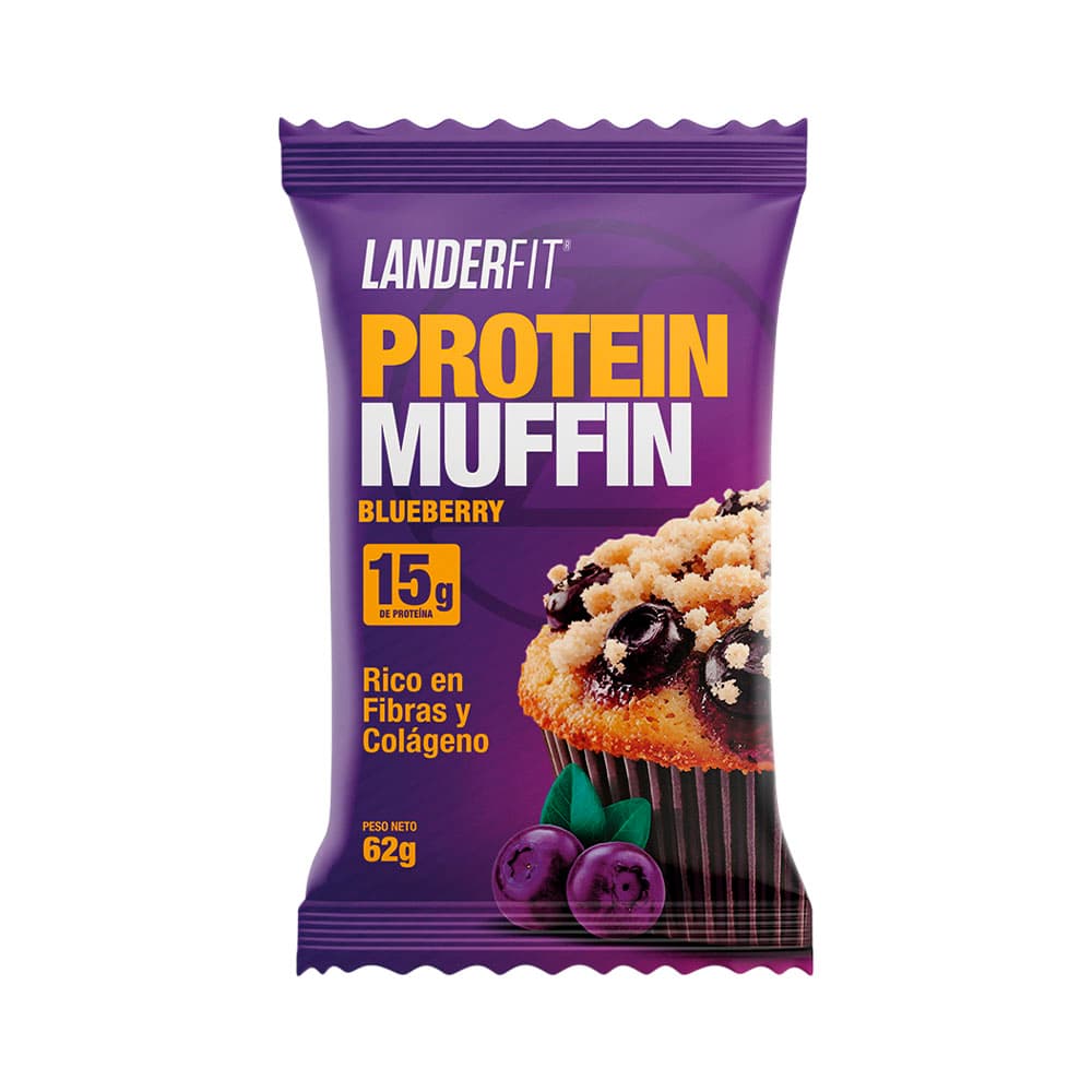 Anúncio: MUFFIN LANDERFIT PROTEIN BLUEBERRY 62GR