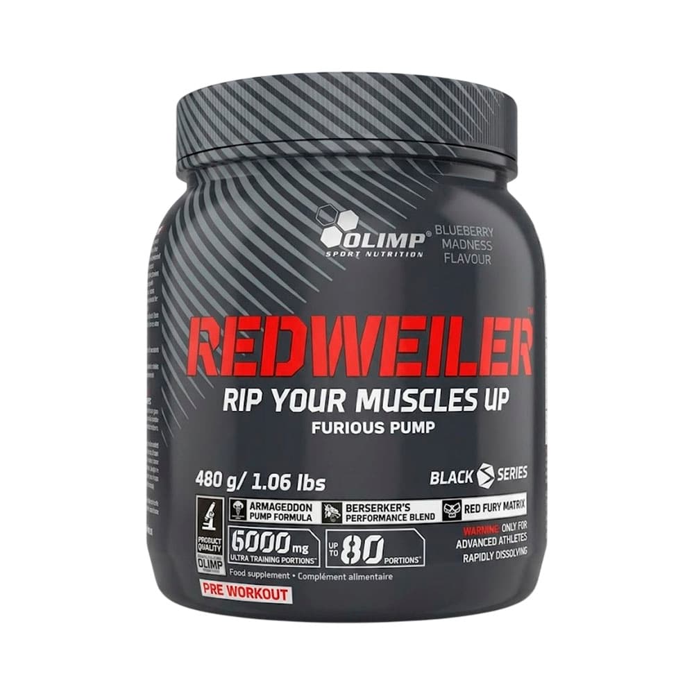 Anúncio: SUPLEMENTO OLIMP SPORT NUTRITION REDWEILER PRE-WORKOUT BLUEBERRY MADNESS 480GR