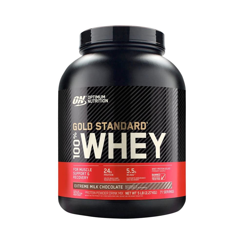 Anúncio: PROTEINA GOLD STANDARD 100% WHEY OPTIMUM NUTRITION EXTREME MILK CHOCOLATE 5LB