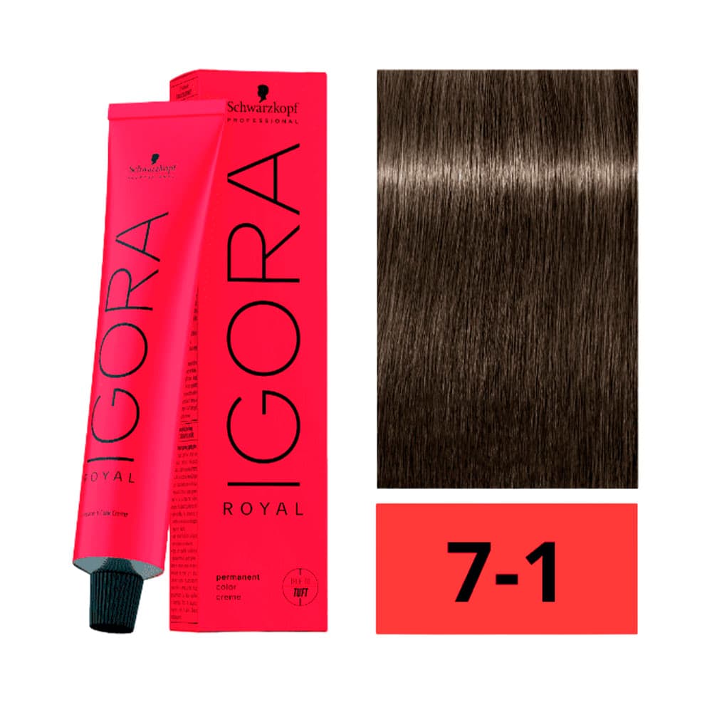 Anúncio: CREMA DE COLORACIÓN SCHWARZKOPF IGORA ROYAL 7-1 RUBIO MEDIO CENIZA 60GR