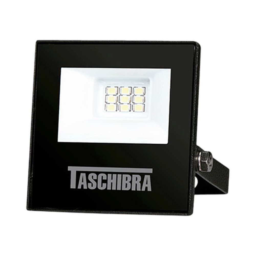 Anúncio: REFLECTOR LED SLIM TASCHIBRA 10W 6500K 800 LÚMENES BIVOLT