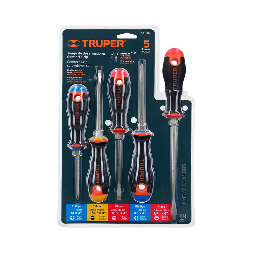 Anúncio: KIT DE DESTORNILLADORES TRUPER 14138 5 PIEZAS