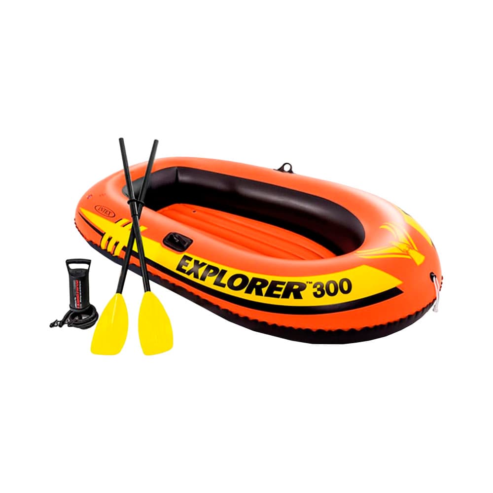 Anúncio: BOTE EXPLORER 300 INTEX 58332 NP PARA 3 PERSONAS NARANJA/NEGRO