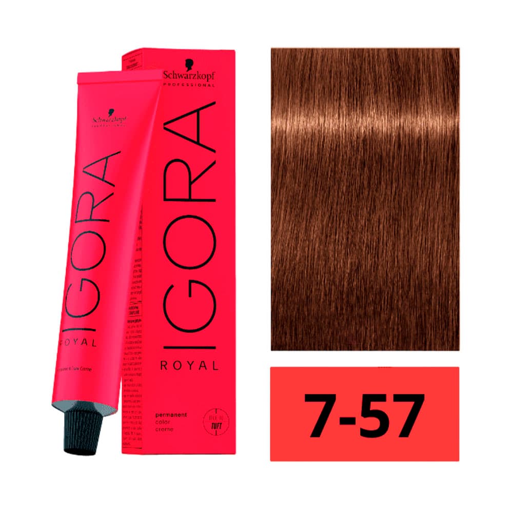 Anúncio: CREMA DE COLORACIÓN SCHWARZKOPF IGORA ROYAL 7-57 RUBIO MEDIO DORADO COBRIZO 60GR