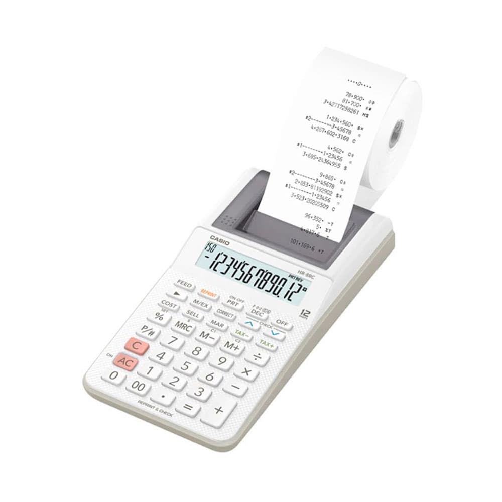 Anúncio: CALCULADORA CON BOBINA CASIO HR-8RC BLANCO
