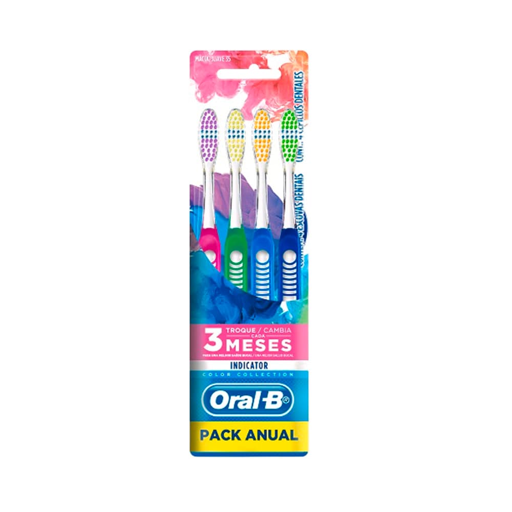 Anúncio: CEPILLO DENTAL ORAL B PACK INDICATOR COLOR 4 PIEZAS