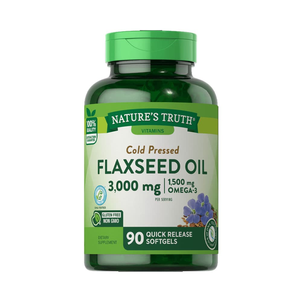 Anúncio: VITAMINAS NATURE'S TRUTH FLAXSEED OIL 90 CÁPSULAS