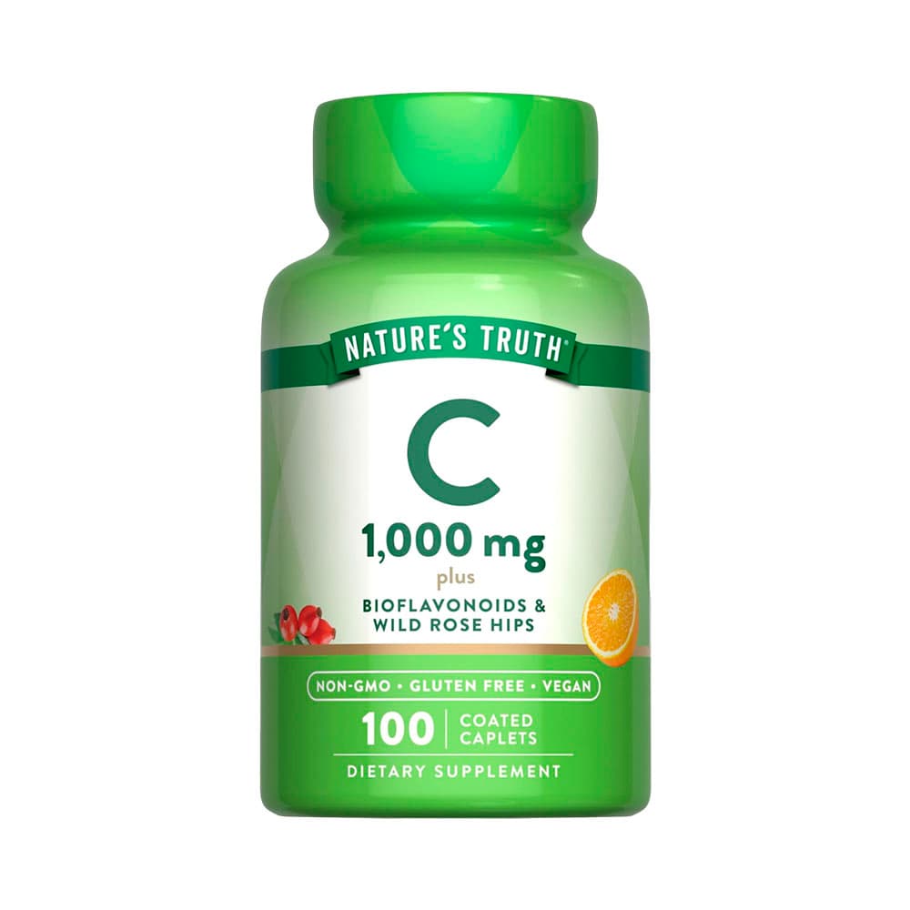 Anúncio: VITAMINA NATURE´S TRUH VITAMIN C 1000MG PLUS BIOFLAVONOIDS & WILD ROSE HIPS 100 CÁPSULAS