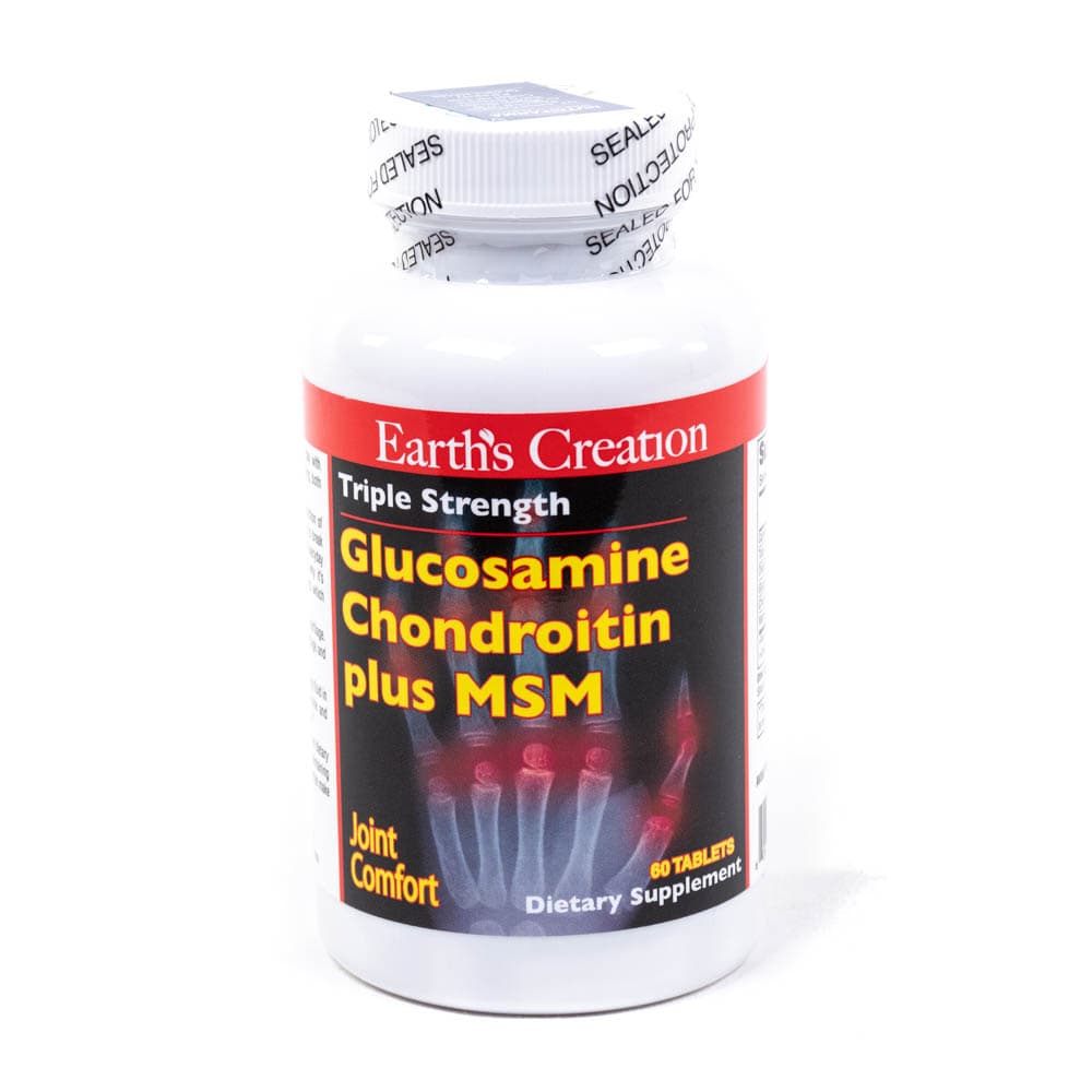 Anúncio: Glucosamine Chondroitin Earth's Creation 60 Tabs