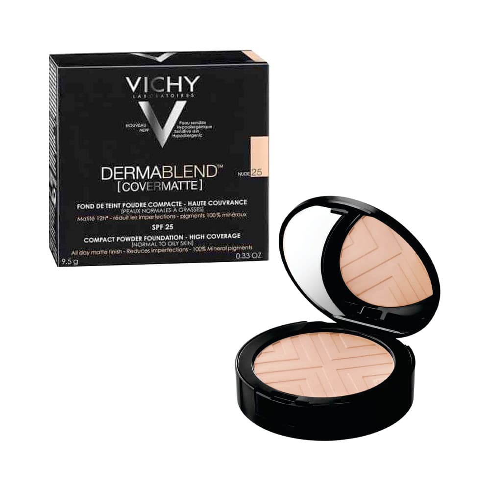 Anúncio: POLVO COMPACTO VICHY DERMABLEND COVERMATTE NUDE 25 SPF25 9,5GR