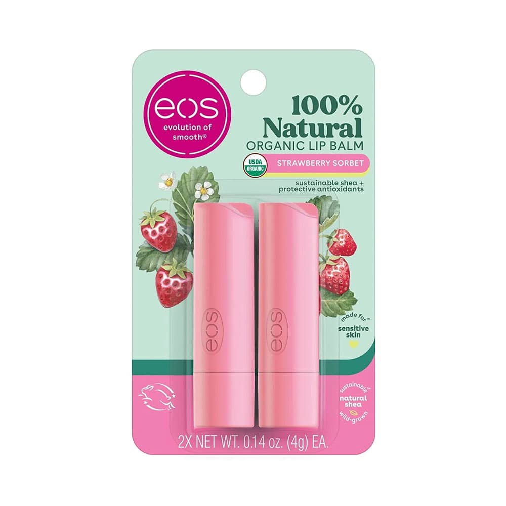 Anúncio: KIT BÁLSAMO LABIAL EOS STRAWBERRY SORBET