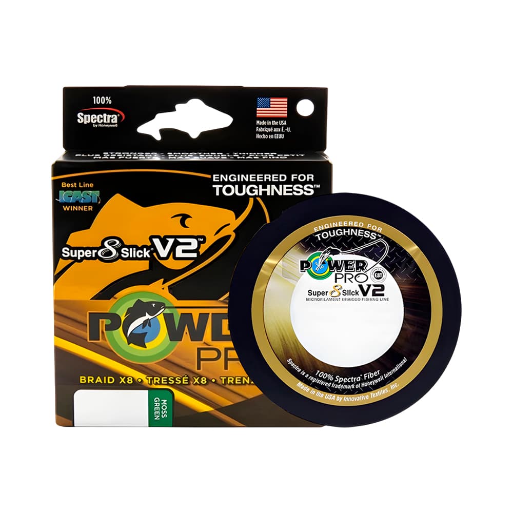 Anúncio: HILO DE PESCA POWER PRO SUPER 8 SLICK V2 30KG 0.41MM 275M GREEN