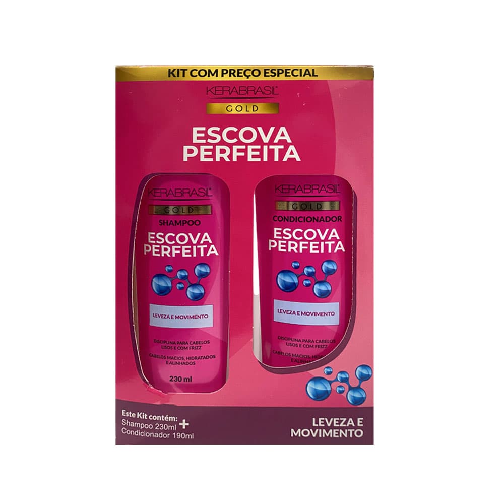 Anúncio: KIT TRATAMIENTO CAPILAR KERABRASIL ESCOVA PERFEITA 2 PIEZAS
