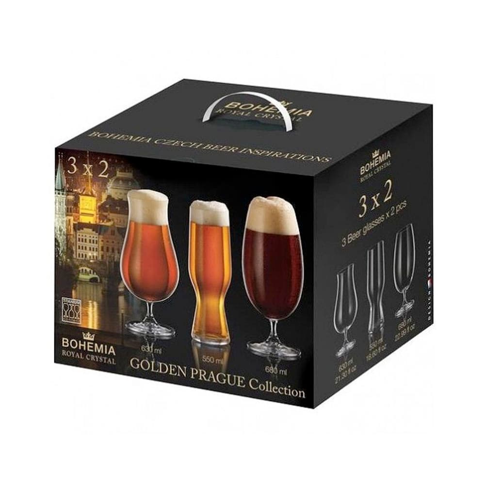 Anúncio: SET DE VASOS BOHEMIA PRAGUE 6 PIEZAS
