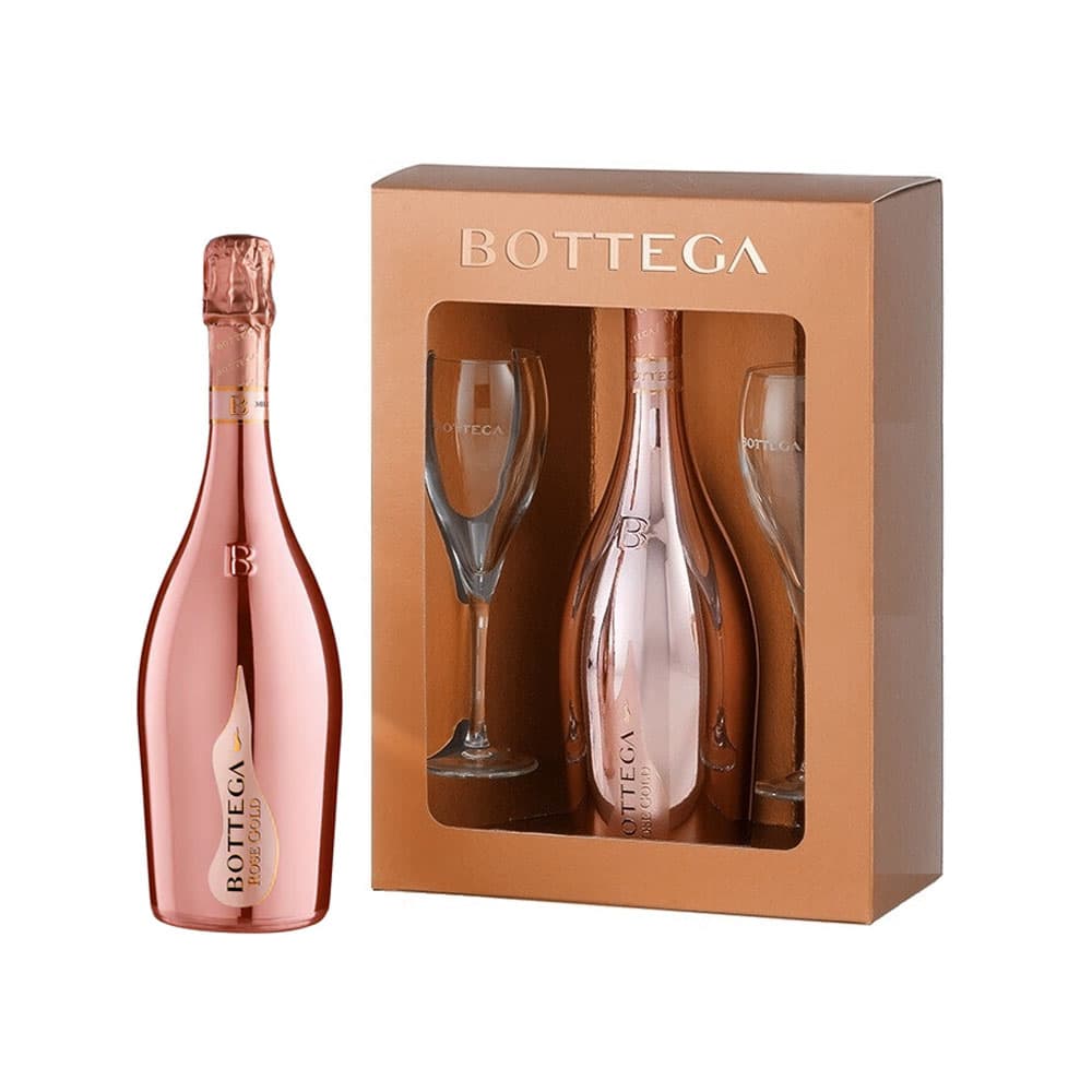 Anúncio: KIT ESPUMANTE BOTTEGA ROSÉ GOLD 750ML + 2 COPAS