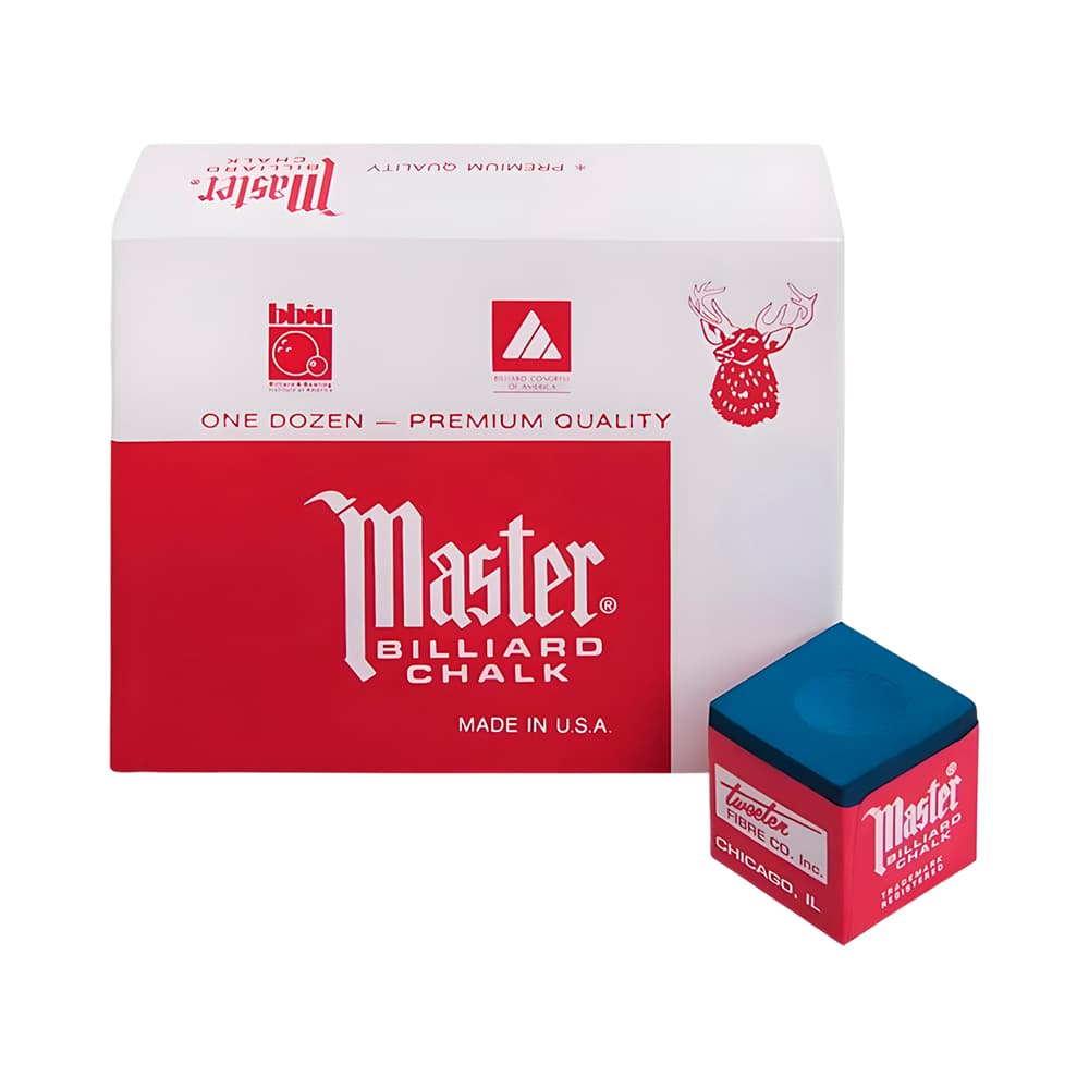 Anúncio: TIZA PARA TACO DE BILLAR MASTER BILLIARD CHALK AZUL 12 PIEZAS