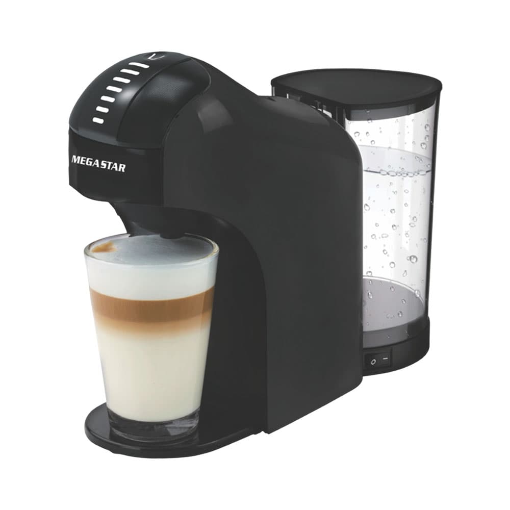 Anúncio: CAFETERA MULTICÁPSULA MEGA STAR CAF02N 900ML 1400W 220V NEGRO