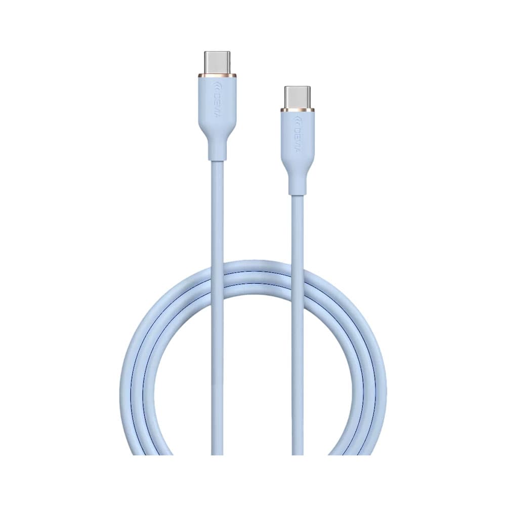 Anúncio: CABLE DEVIA F07 USB-C A USB-C 60W 1.2M BLUE