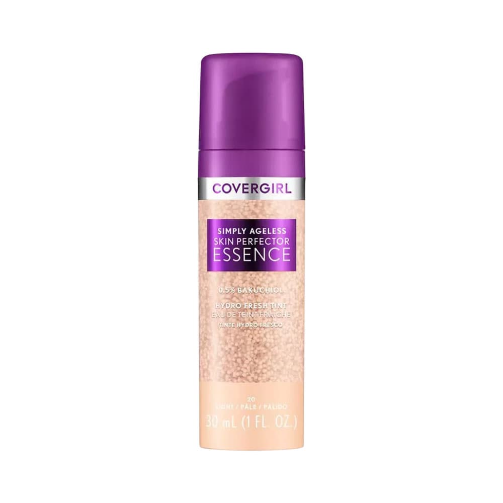 Anúncio: BASE COVERGIRL SIMPLY AGELESS SKIN PERFECTOR ESSENCE 20 LIGHT 30ML