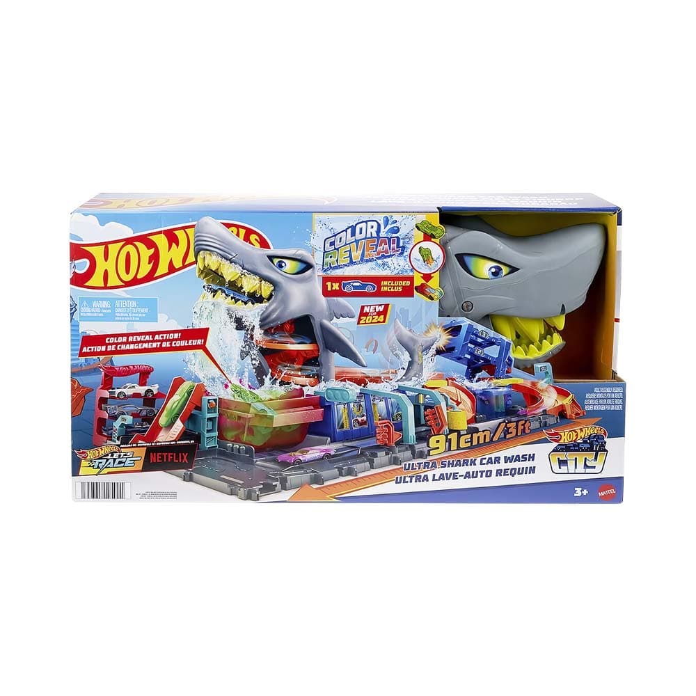 Anúncio: PISTA DE JUEGO MATTEL HOT WHEELS CITY ULTRA SHARK CAR WASH HTN82