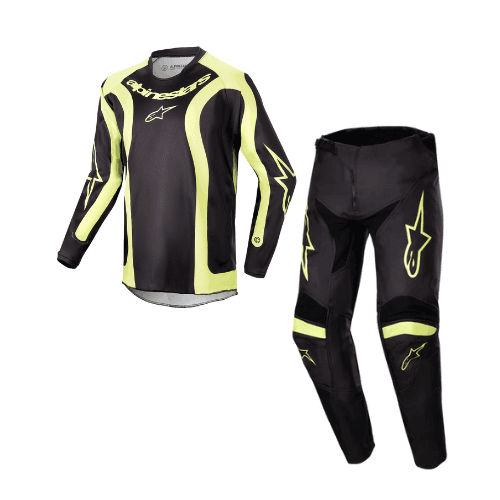 Anúncio: Conjunto Juveil Alpinestars Racer Lurv - BLACK YELLOW FLUOR - S
