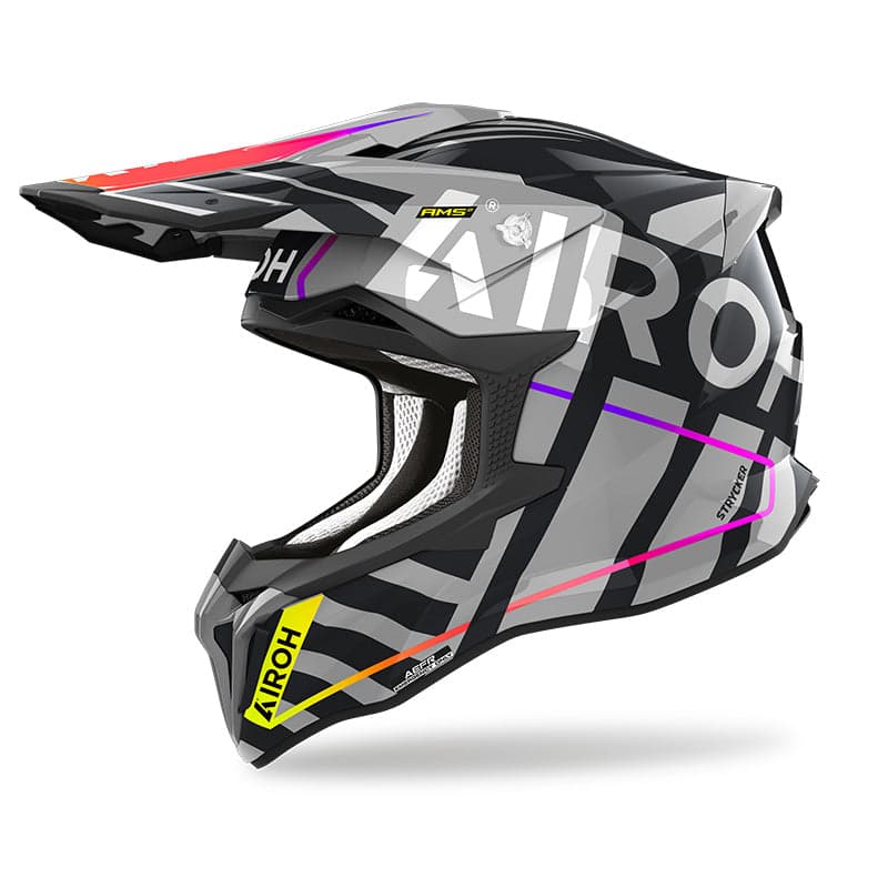 Anúncio: Casco Airoh Strycker Brave - BLUE/RED GLOSS - L