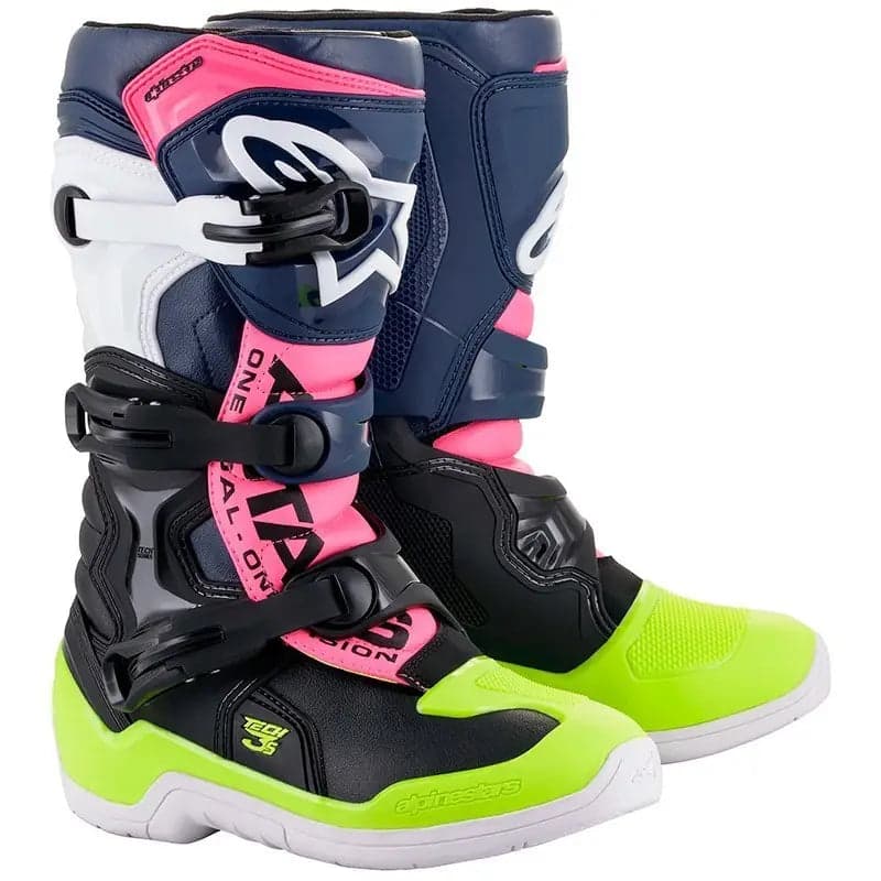 Anúncio: Bota Alpinestars Tech 3s Youth - BLK/YLW F/RED F - 6