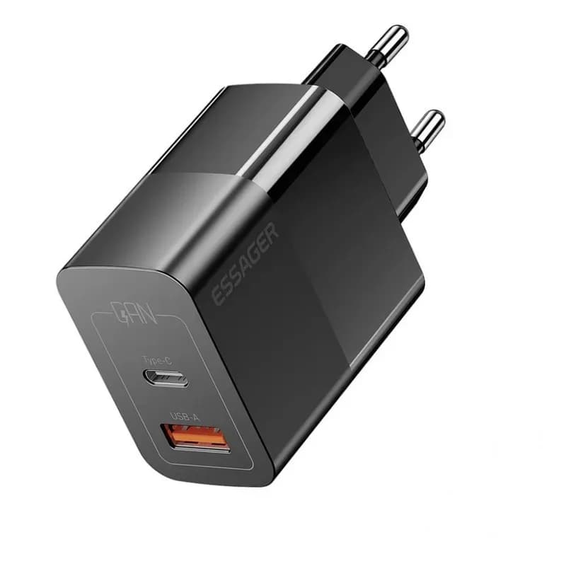 Anúncio: Essager Cargador Fuente ECTAC-PCB01-P Usb/usb-c 33W Black