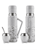 Anúncio: Contigo Kit P/mate Termo + Guampa + Bombilla (marmol) 1.18L